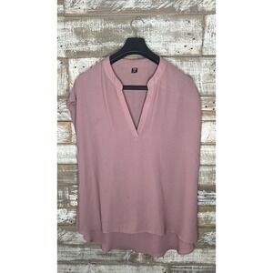 Shein Curve womens pink‎ sleeveless blouse 2XL